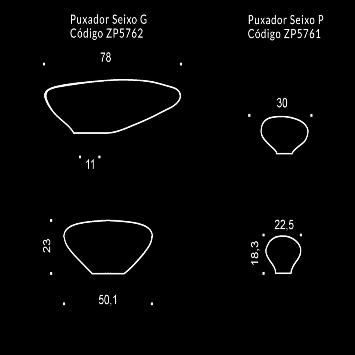 Compre Puxador Seixo - Zen com Qualidade | GMAD