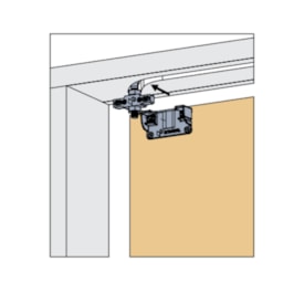 Sistema Coplanar C-1000 Topo Direita (1001-1200mm)-Rometal