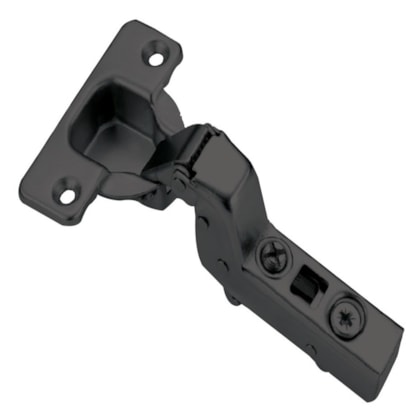 Sistema Dobradiça Metalla Clip Super Curva 105° Onix-Hafele