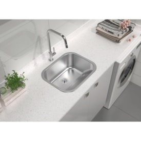 Tanque de Encaixe Hera 34L em Inox Escovado 50x40 Tramontina