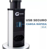 Torre De Tomada Multiplug 3 Tomadas 1 USB + 1 USB-C - Gpower - miniatura 4